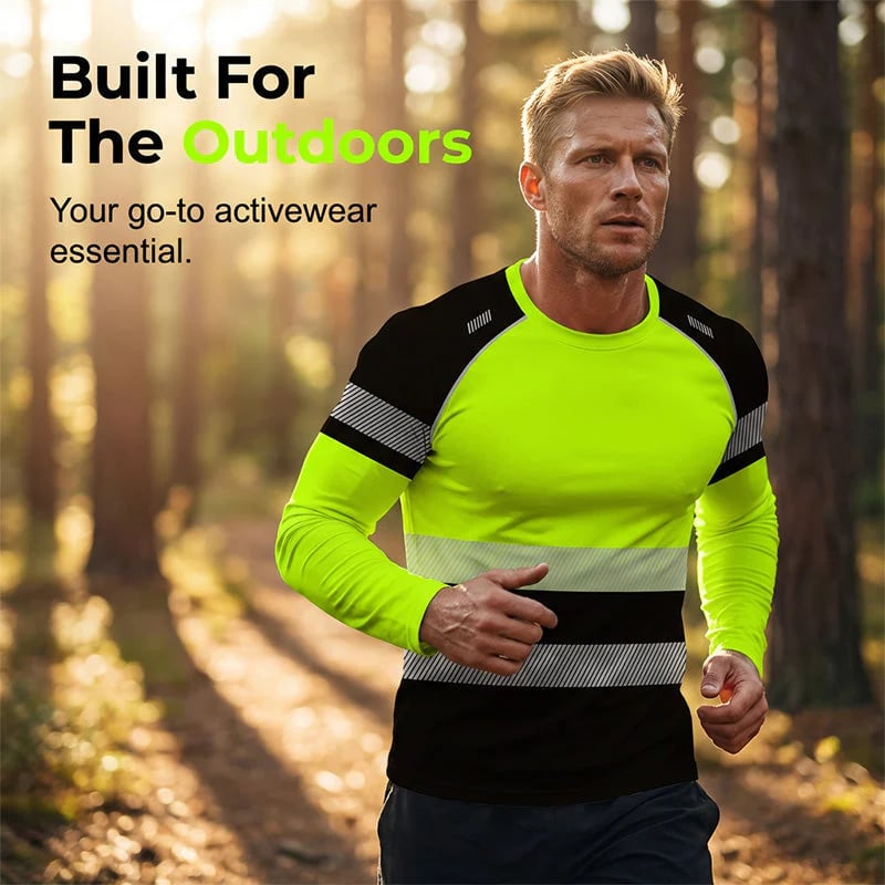 👕 ✨ Men’s 3D Printed Active Shirt – High-Visibility, Breathable, Athletic Fit 🌿