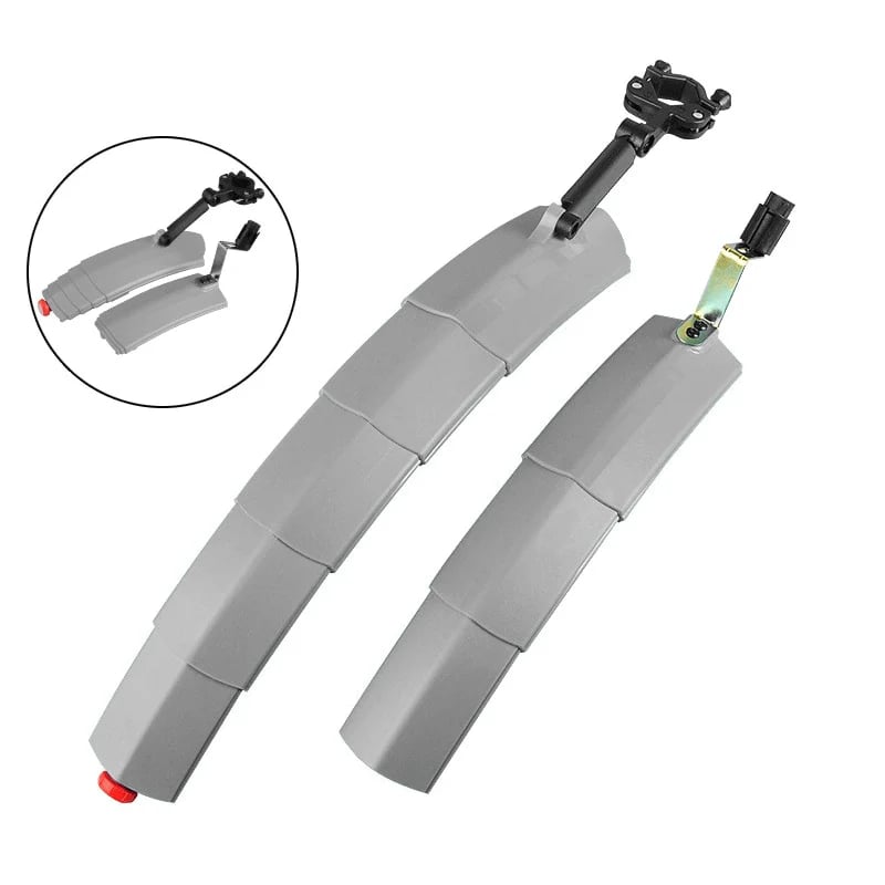 The "Adulting" Mudguard: 2-in-1 Telescopic Shield + Safety Light! 🚨✨ (No More Mud Suits)