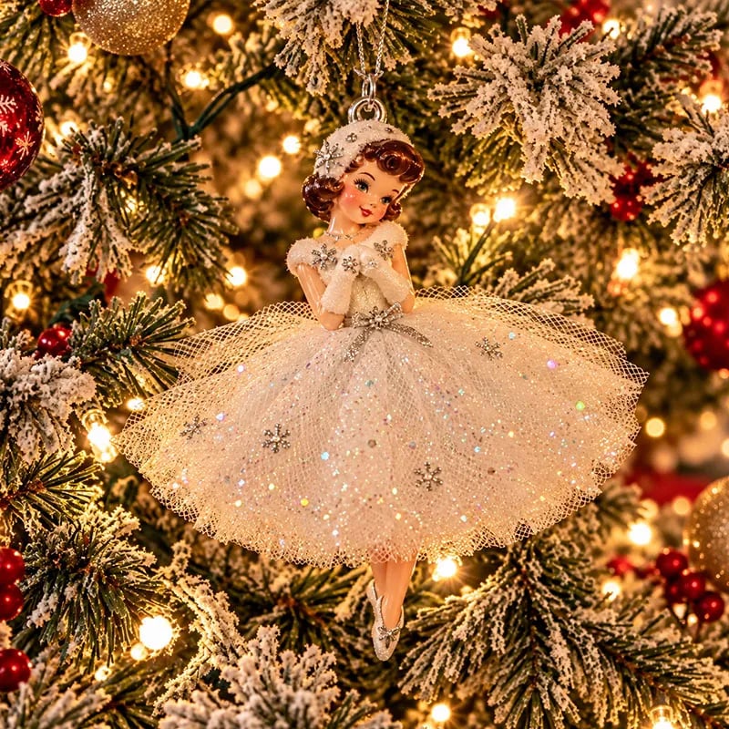Vintage Christmas Lady Ornaments – 1950s-Inspired Holiday Charm 🎄