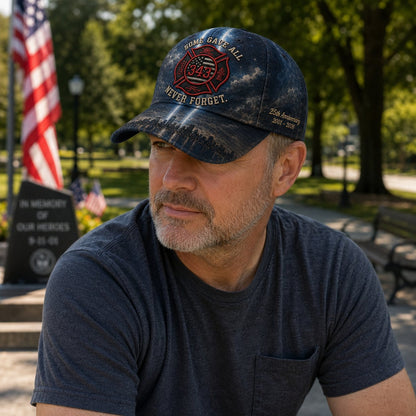 🔥Last Day 49% OFF – Never Forget 343 Memorial Cap – Embroidered Tribute Design🧢(Breathable & Lightweight Comfort & Unisex Fit)
