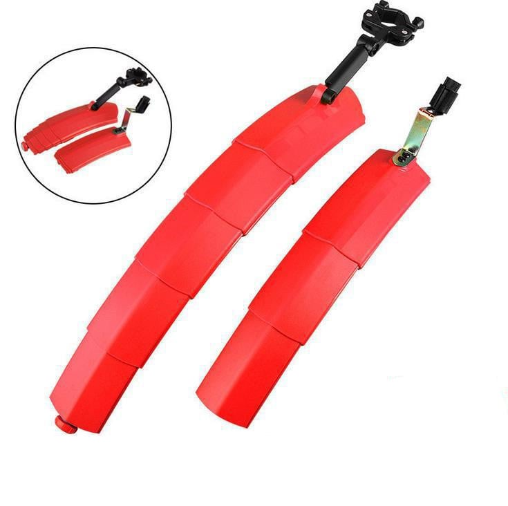 The "Adulting" Mudguard: 2-in-1 Telescopic Shield + Safety Light! 🚨✨ (No More Mud Suits)