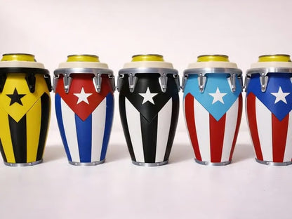 🪘Conga-Style Can Holder – Celebrate Caribbean Pride, One Sip at a Time