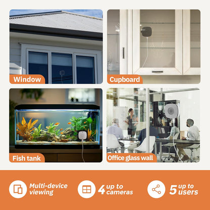 ⏰ Magnetic Crystal-clear security camera 🎥 Colour Night Vision 🌙 24/7 Recording & Smart Alerts 🚨 Easy Install! 🔒