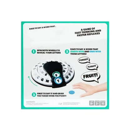 🎲Spin & Shout Word Game – Fast-Paced Family Game with Letter Wheels, Spinner Device & 20 Tokens