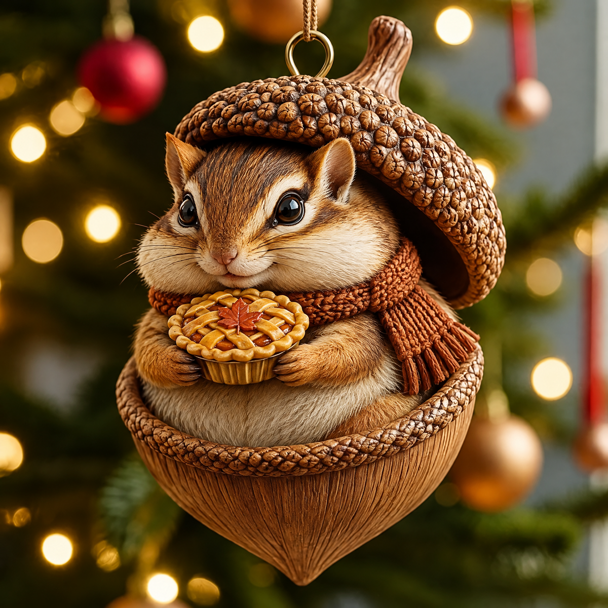 🎄Woodland Nut Hideaway Ornament🐿️