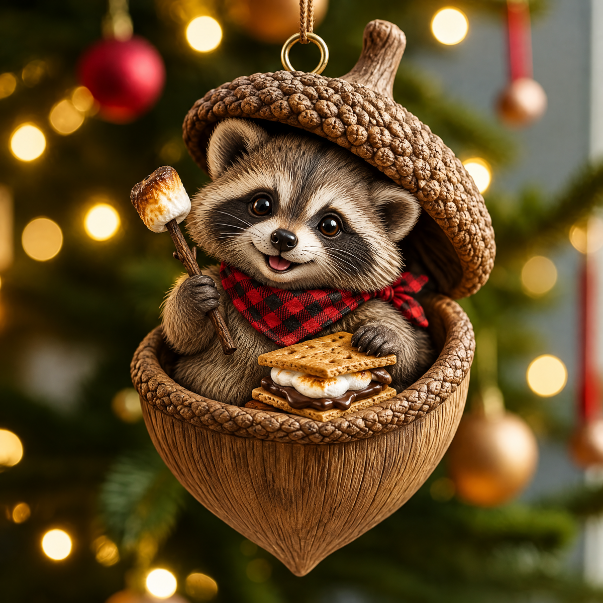 🎄Woodland Nut Hideaway Ornament🐿️