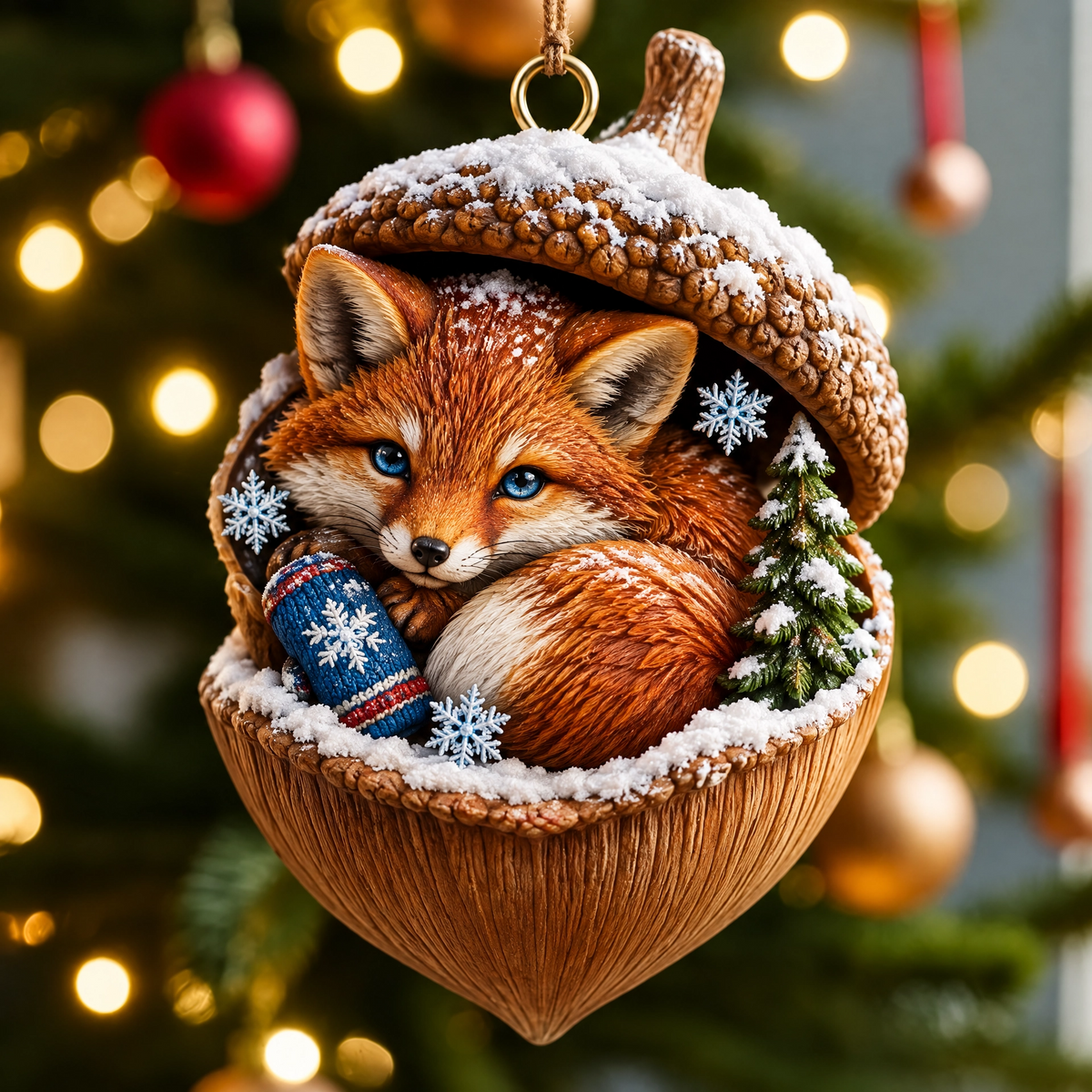 🎄Woodland Nut Hideaway Ornament🐿️