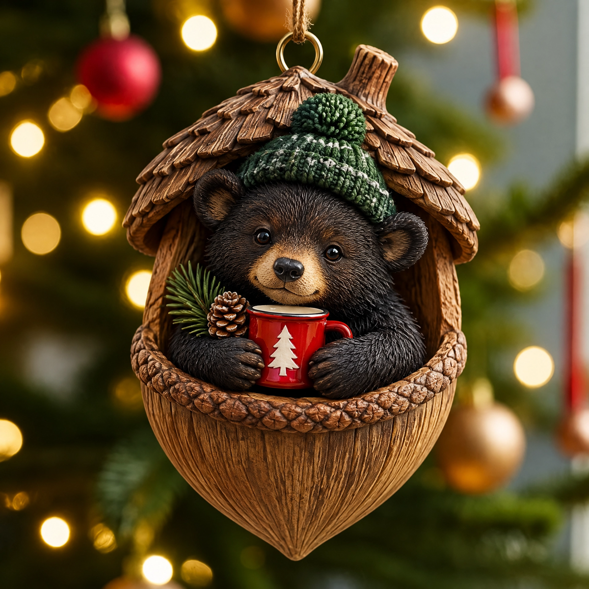 🎄Woodland Nut Hideaway Ornament🐿️