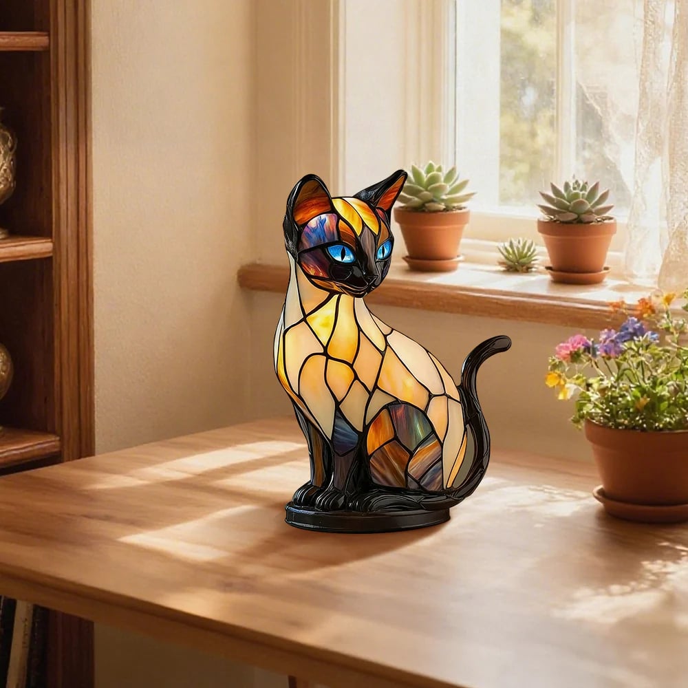 Luminous Cat Artist Crafted Light with Honest Warmth