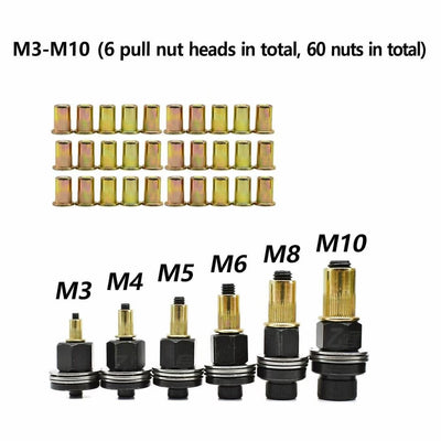 Carbon Steel Rivet Nut Tool Set