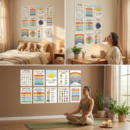 Calming Corner Posters- 12 Pcs