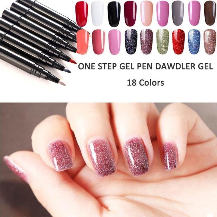 💅 Limited Time Buy 1 Get 1 Free ! ✨One Step Nail Gel Pen🎨Free handheld mini UV nail lamp💡