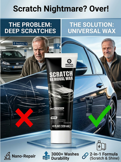 🚗 Buy 2 Get 1 Free! ✨Scratch Eraser: Deep Repair Wax for Car Paint Scratches-Easy Application, Quick Drying & Invisible Finish 🔧