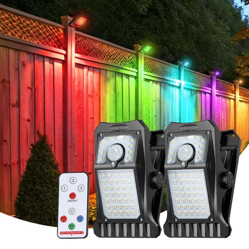 USB & Solar-Powered Four-Colour Adjustable Torch for Outdoor Use
