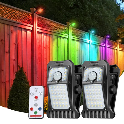 USB & Solar-Powered Four-Colour Adjustable Torch for Outdoor Use
