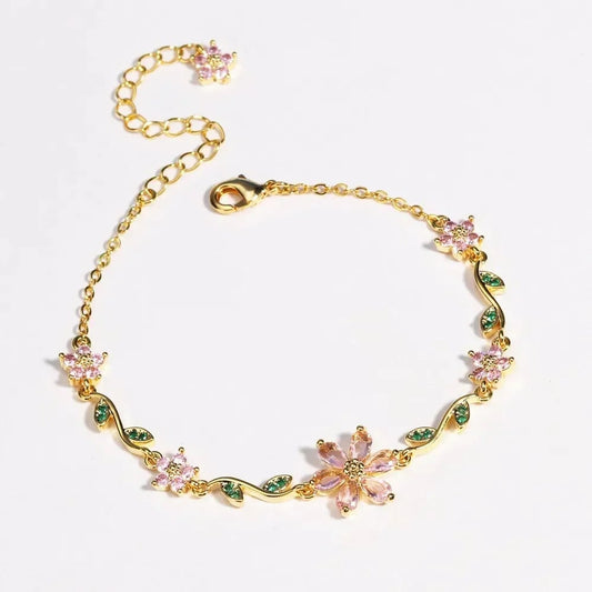 🔥2026 NEW ARRIVAL🔥 -Flower Bracelet(Perfect jewelry and gifts)