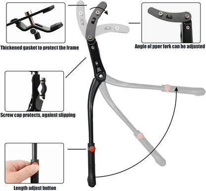 🚲 Premium Adjustable Bike Kickstand – Stability Meets Durability