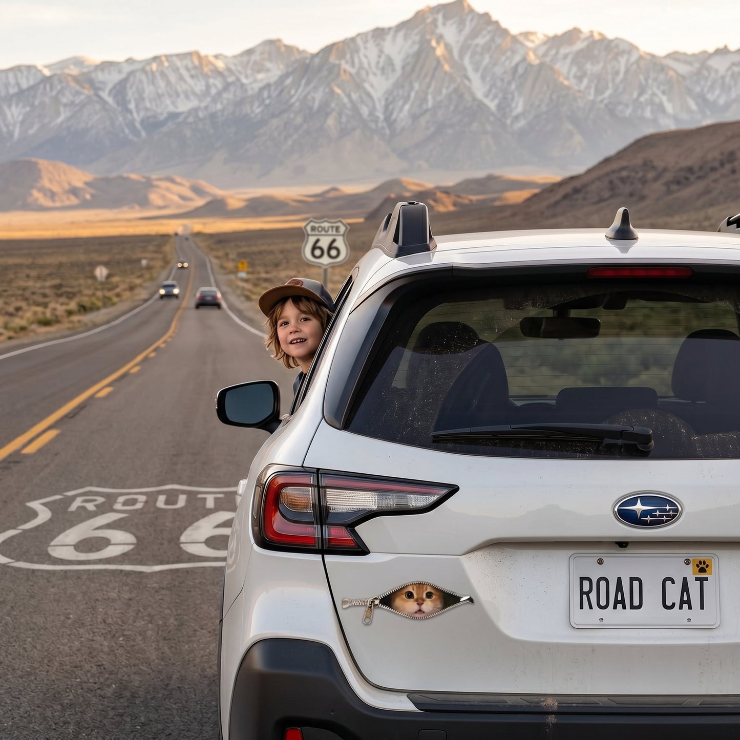 😺🚗 peek-a-boo cat car sticker(5 Pcs)