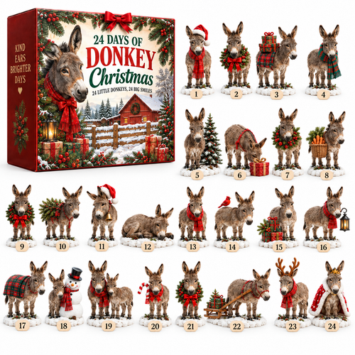 🫏 Kind Ears, Brighter Days — 24-Day Donkey Christmas Collection