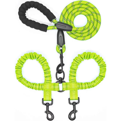 🐕Heavy Duty Dog Leash with Shock Absorbing Bungee