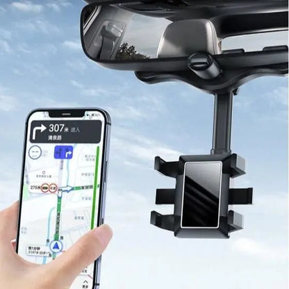 360 Degree Car Phone Holder Rearview Mirror