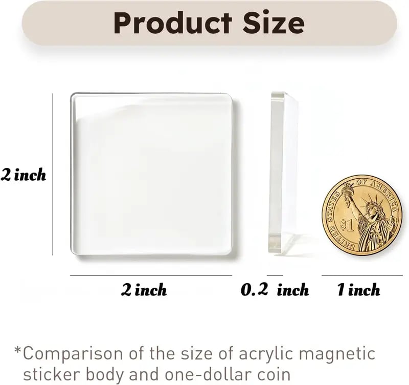 🧲 DIY Acrylic Fridge Magnet Kit