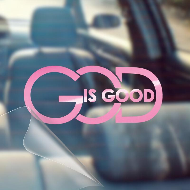 🙏 'God Is Good' Christian Car Decal Sticker | Premium Religious Décor