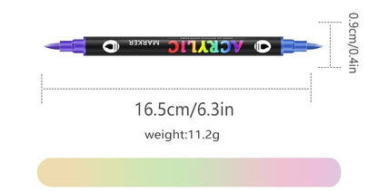 🔥Dual Tip Acrylic Paint Pen Marker - 24/48/72/120Colors