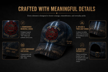 🔥Last Day 49% OFF – Never Forget 343 Memorial Cap – Embroidered Tribute Design🧢(Breathable & Lightweight Comfort & Unisex Fit)