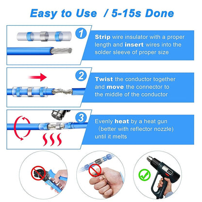 ⏰49% OFF -🔧💧Waterproof Solder Seal Wire Connectors