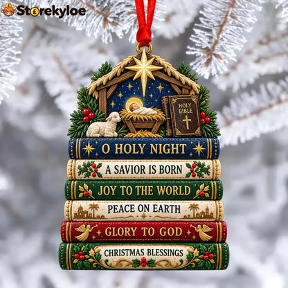 ✨✝️ Bible Faith Christmas Acrylic Ornament Collection - ⭐ O Holy Night