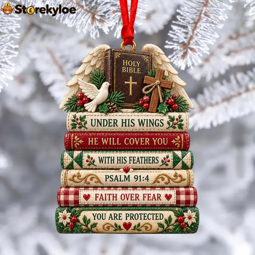 ✨✝️ Bible Faith Christmas Acrylic Ornament Collection - Under His Wings