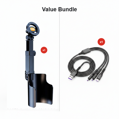 Car Cup Holder Phone Mount – 360° adjustable, strong N52 magnet, one-handed operation, fits all phones, stable magnetic and clamp models for safe driving