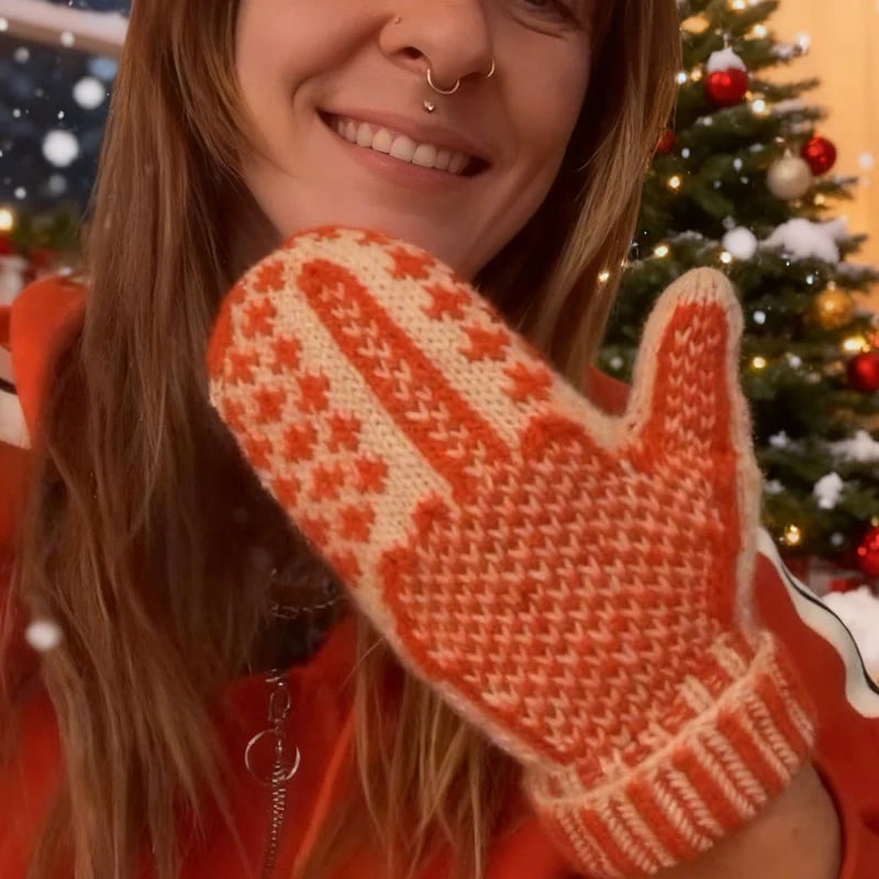 🎅 The Naughty List Mittens | Cozy Knit with a Hidden Attitude 🖕✨