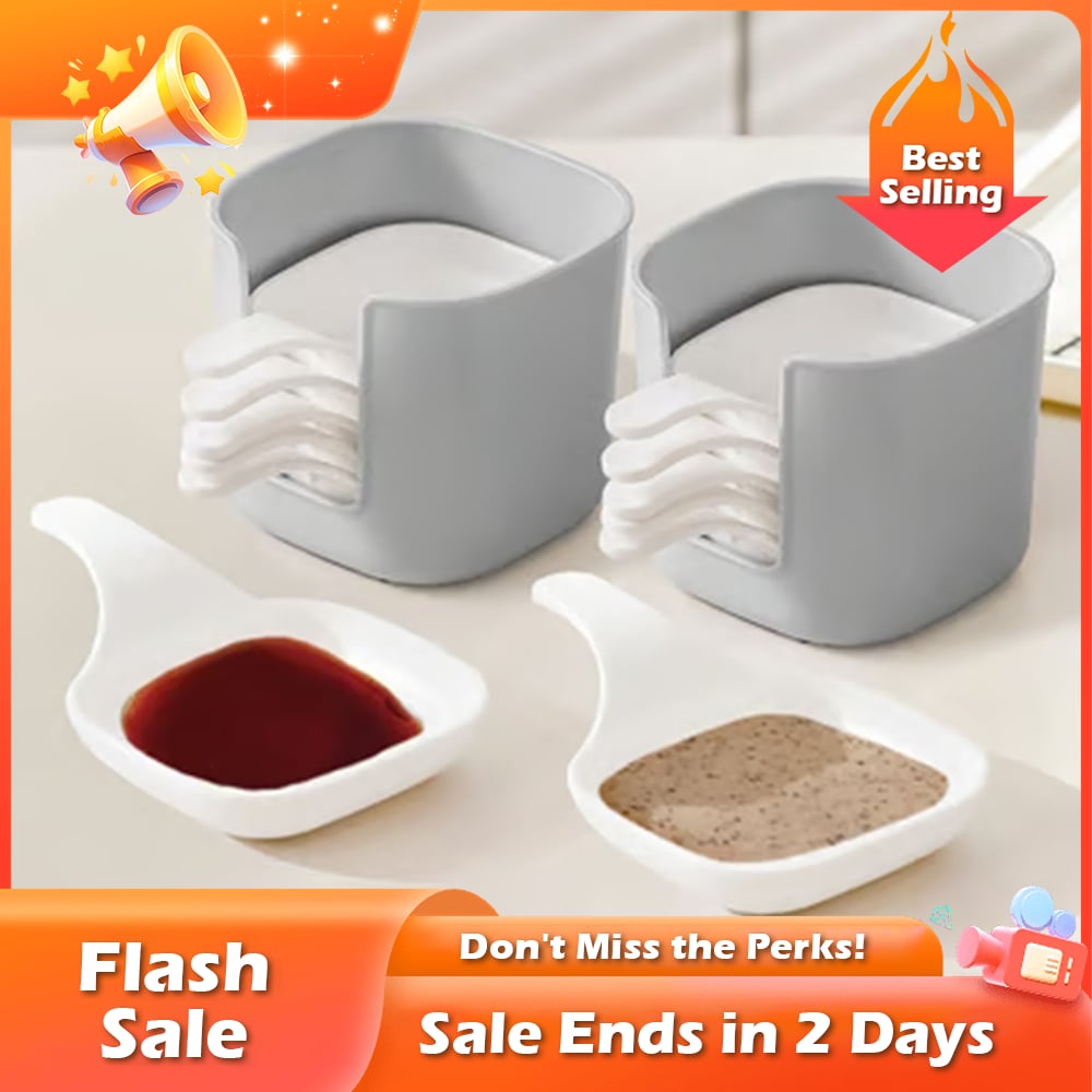 🏆Flash Sale⚡Dipping Sauce Plate & Holder Set,Best Gifts