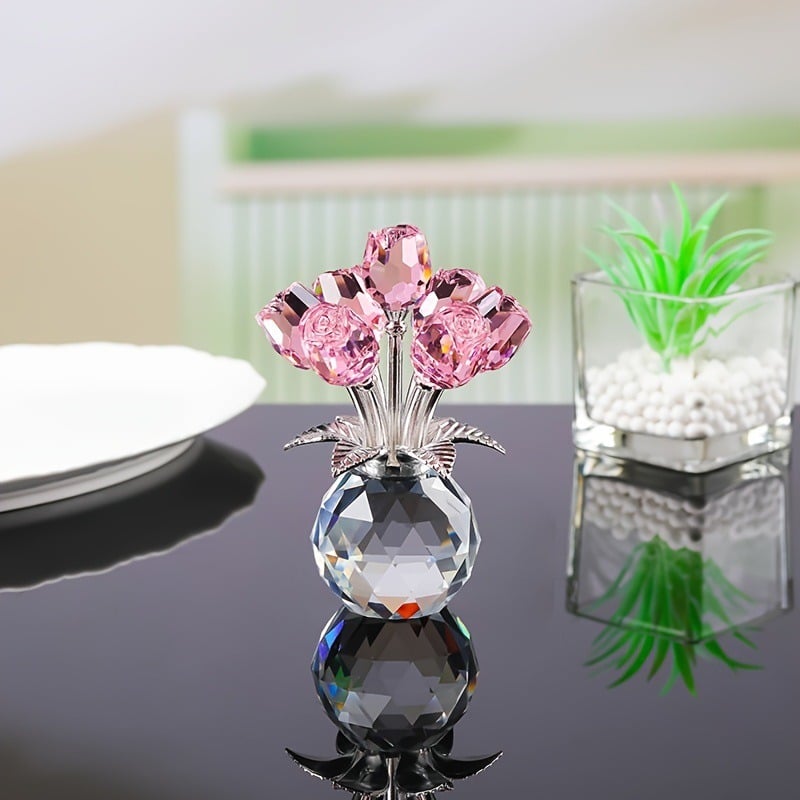 🌹Eternal Colorful Rose Ornament – A timeless symbol of love and elegance✨