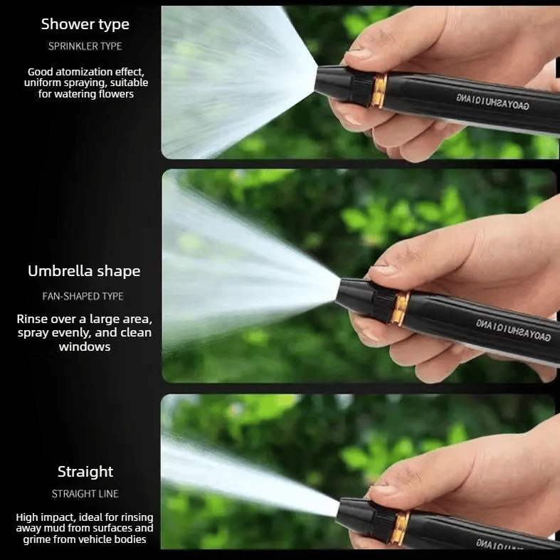 🔥Home high-pressure car wash water gun with booster nozzle and hose, a must-have for watering plants and vegetables, and car washing.👍💦
