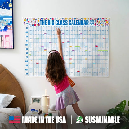 📚 Back-to-School Sale — 49% OFF Today!💥📅The Big Class Calendar - Academic Year 2026-2027