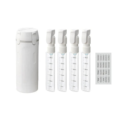 4 in 1 Travel Dispenser,4 Pack 30ML Travel Bottles