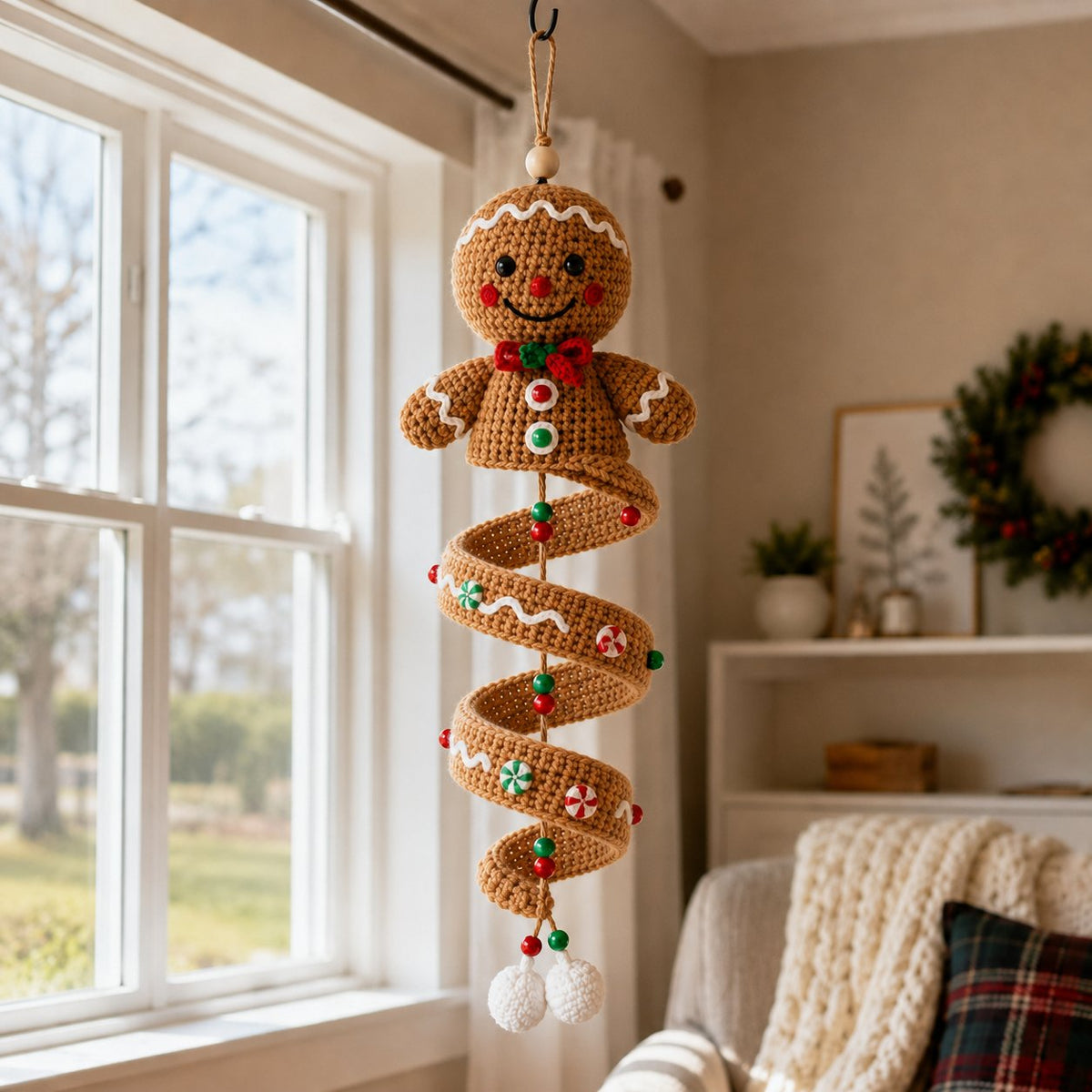 ☃️Last day 50% OFF - DIY spiral crochet snowman set