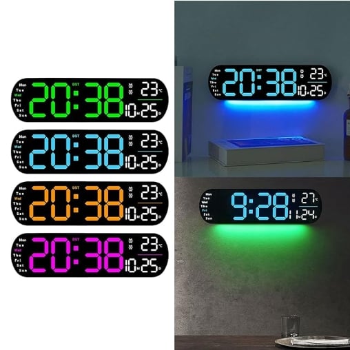 🔥2026 Upgraded Digital Wall Clock Large Display