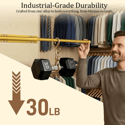🗄️Valet Rod for Closet Pull Out