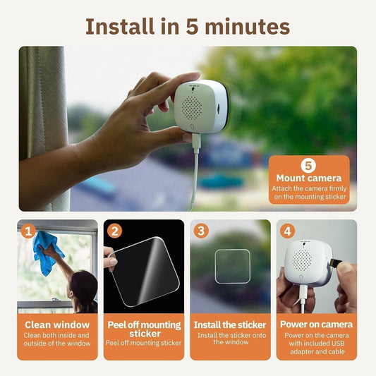 ⏰ Magnetic Crystal-clear security camera 🎥 Colour Night Vision 🌙 24/7 Recording & Smart Alerts 🚨 Easy Install! 🔒