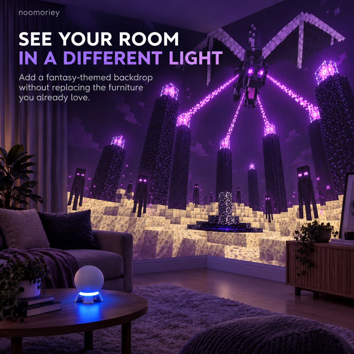 🎮 Pixel Fantasy Scene Projector – Ambient Decor for Gaming Rooms！！！