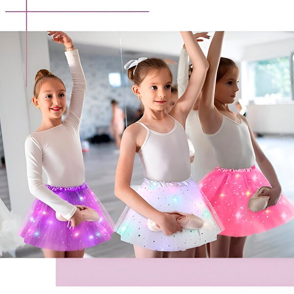 🌟 Final Clearance! Princess Glow LED Skirt – Soft Safe Stretchy