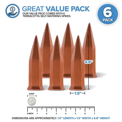 🌿💧 Ceramic Terracotta Self Watering Spikes