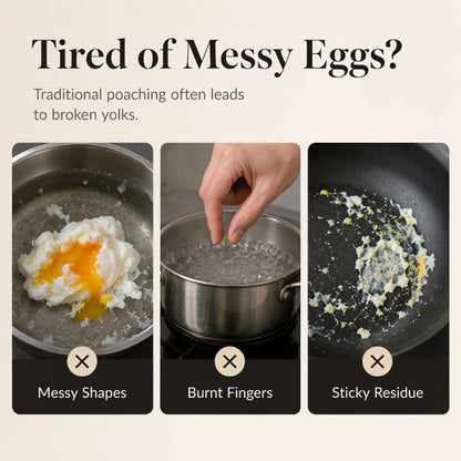 🥚🍳304 Stainless Steel Egg Ring Mold – Fun Shapes, Leak-Resistant Flat Base & Easy-Release