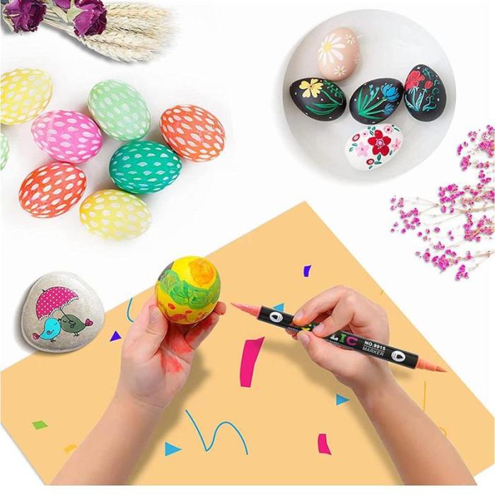 🔥Dual Tip Acrylic Paint Pen Marker - 24/48/72/120Colors