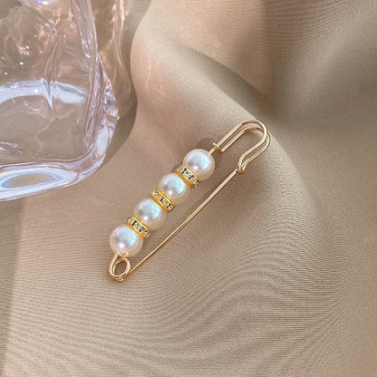 🔥Limited Time Buy 1 Get 1 Free🔥Fancy Rhinestones Pearls Safety Pin Brooch
