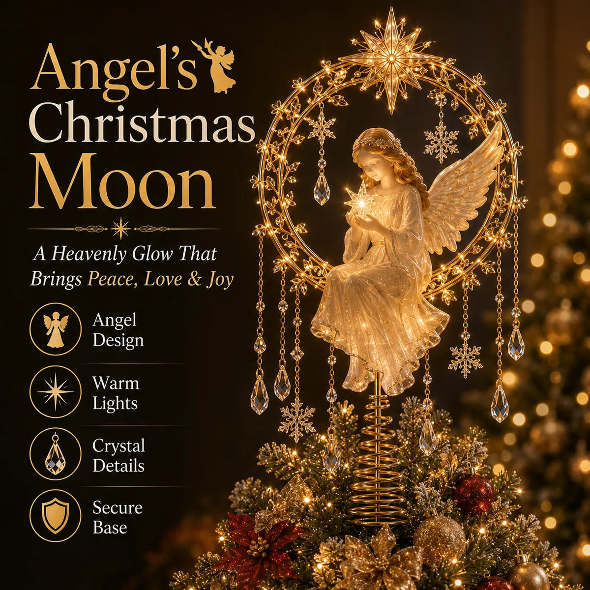 🎄Meaningful Christmas Tree Topper Collection – Lighted Holiday Keepsakes